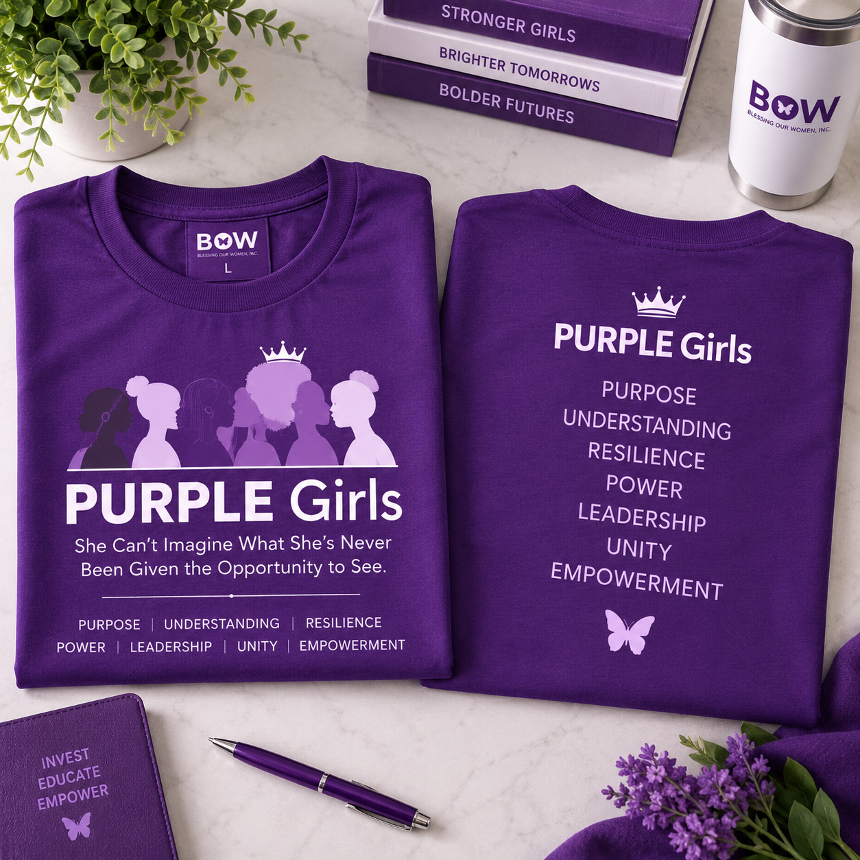 PURPLE Girls Tee